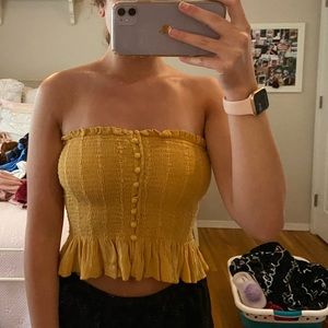 Ribbed tube top